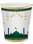 Ramazan Temalı Beyaz Tabak Bardak 8 Li 2