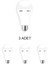 CT-4229 Şarjlı LED Ampul Beyaz 9W 3 Adet 1