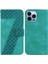 Iphone 15 Için Telefon Kılıfı Pro Cüzdan Pu Deri Kart Yuvası Fonksiyonu Kabartmalı (Yurt Dışından) 1