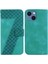Iphone 15 Için Telefon Kılıfı Kart Yuvası Fonksiyonu Kabartmalı Desen Cüzdan Flip (Yurt Dışından) 1