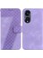 Oppo Phone 8t 5g Için Telefon Kılıfı Kabartmalı Desen Cüzdan Flip Folio Kapak Pu (Yurt Dışından) 1