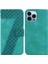 Iphone 14 Için Telefon Kılıfı Pro Max Flip Folio Kapak Kabartmalı Desen Cüzdan (Yurt Dışından) 1