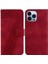 Iphone 15 Için Telefon Kılıfı Pro Max Pu Deri Kabartmalı Desen Flip Folio (Yurt Dışından) 1