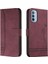 Motorola Moto G51 5g Için Telefon Kılıfı Pu Deri Flip Folio Cüzdan El Kartı (Yurt Dışından) 1