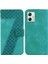 Motorola Moto G54 5g Pu Deri Kabartmalı Desen Flip Folio Kapak (Yurt Dışından) 1