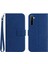 Kart Yuvaları Tutucu Kabartmalı Ayçiçeği Kısa Pu ile Realme 6 Pro Için Kılıf (Yurt Dışından) 1