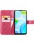 Realme C30 Dört Yapraklı Yonca Flip Kapak Için Kılıf Zarif Iş Deri (Yurt Dışından) 4