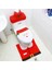 Bordo Tarzı 3 Paket Noel Süsleri Klozet ve Kapak Noel Baba Banyo Paspas Noel Dekor Banyo Noel Baba Tuvalet Kapağı Halı (Yurt Dışından) 1