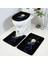 No.9 Stili Galaxy Astronot Üç Parçalı Set 3D Baskılı Banyo Ayaklı Halı Kapak Tuvalet Kapağı Banyo Paspas Seti 2 (Yurt Dışından) 3