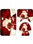 No.9 Stili Evlenmek Noel Karikatür Üç Parçalı Set 3D Baskılı Banyo Ayaklı Halı Kapak Tuvalet Kapağı Banyo Paspas Seti 11 (Yurt Dışından) 5