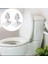 B Tarzı Lastic Klozet Beyaz Menteşeler Tam Set Cıvata Vidaları Banyo Klozet Tamir Vidaları Kitleri Banyo Aksesuarları (Yurt Dışından) 2