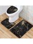 Mavi Stil 3 Adet Tuvalet Paspas Seti Mermer Doku Giriş Kapısı Paspası Banyo Paspasları Mat Koridor Banyo Ürünleri Minimalist Tarzı Halı Zemin (Yurt Dışından) 4