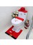 Kardan Adam Stili Noel Süslemeleri Tuvalet Sıcak ve Tuvalet Çıtası + Ayak Pedi + Su Deposu Kapağı Banyo Wc Koltuk Örtüsü Seti LXQ115 Dahildir (Yurt Dışından) 2