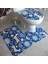 No.21 Stili Banyo Banyo Paspas Seti Tuvalet Halıları Flanel Kaymaz Duş Halıları Seti Ev Tuvalet Kapağı Kapak Duş Odası Halı Paspaslar Ev Için (Yurt Dışından) 2