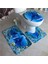No.9 Stili Et Flanel Banyo Kaymaz Kaide Halı + Kapak Tuvalet Kapağı + Banyo Paspas Yıkanabilir Starfower Aksesuarları (Yurt Dışından) 1