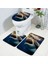 No.3 Tarzı Köpekbalığı Üç Parçalı Set 3D Baskılı Banyo Ayaklı Halı Kapak Tuvalet Kapağı Banyo Paspas Seti 02 (Yurt Dışından) 3