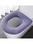 Mavi Stil Kış Sonbahar Klozet Kapağı Mat Banyo Tuvalet Pedi Yastık Saplı Kalınlaşmak Yumuşak Yıkanabilir Closestool Isıtıcı Koltuk Minderi (Yurt Dışından) 1