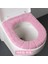 Stila-Pembe Tarzı Kış Sıcak Klozet Kapağı Mat Banyo Tuvalet Pedi Yastık Saplı Kalınlaşmak Yumuşak Rahat Closestool Mat Banyo Aksesuarları (Yurt Dışından) 1