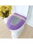 Mor Tarzı Nokta Klozet Kapağı Vlevet Velcro Bant Yıkanabilir Banyo Aksesuarları Dayanıklı Closestool Mat Dolum Yeniden Kullanılabilir Bide Lavabo (Yurt Dışından) 1