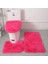 No.2 Tarzı Yeni Emici Banyo Tuvalet Kapağı Wc Halı Banyo Tuvalet Kapağı 3 Parça Düz Renk Kaymaz Banyo Paspas Kış Banyo Malzemeleri (Yurt Dışından) 2