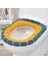 No.5 Tarzı Kış Sıcak Klozet Kapağı Yıkanabilir Banyo Tuvalet Pedi Yastık Saplı Kalın Yumuşak Mat Örgü Isıtıcı Closestool Mat (Yurt Dışından) 1