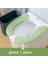 Yeşil Stil 2 Adet Set Su Geçirmez Klozet Kapağı Closestool Mat Yıkanabilir Banyo Aksesuarları Evrensel Saf Renk Yumuşak Klozet Minderi (Yurt Dışından) 1
