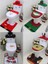 Elfler Tarzı Wc Klozet Kapağı Noel Banyo Paspas Tuvalet Paspas Toilette Tapa Dekorasyon Noel Banyo Süslemeleri Üç Parçalı Set (Yurt Dışından) 3