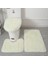 No.4 Stili Yeni Emici Banyo Tuvalet Kapağı Wc Halı Banyo Tuvalet Kapağı 3 Parça Düz Renk Kaymaz Banyo Paspas Kış Banyo Malzemeleri (Yurt Dışından) 5