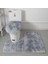 No.12 Tarzı Et Tie-Dye Renkli Banyo Paspas Seti Kaymaz Banyo Wc Halıları Dikdörtgen U Şeklinde Banyo Tuvalet Halıları ve Kapak Kapağı (Yurt Dışından) 3