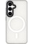 Galaxy S24 Uyumlu Kılıf Magsafe Şarj Özellikli Youngkit Hidden Sand Serisi Kapak Beyaz 1