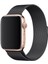 Apple Watch Seri 2/3/4/5/6/7/8/9/se 38MM-40MM-41MM Uyumlu Starlight Milano Hasır Metal Kordon 3