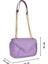 Kadın Zincir Askılı Şık Çanta ALD.31126 - Lila 4