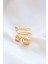 Gold Big Bubble Ayarlanabilir Yüzük 5