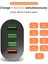 Electop USB Hızlı Şarj Cihazı Ab/abd/ingiltere Tak 3A Hızlı Şarj 3.0 iPhone 11 Samsung Xiaomi Mi 4 Port 48W Hızlı Duvar Şarj Adaptörü (Yurt Dışından) 5