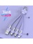 Anahtarlık 3 In 1 USB Tip C Kablo iPhone 13 12 11 Xs x Xr 3in1 2in1 USB Kablosu Şarj Cihazı Mikro USB Tip C Kablosu Xiaomi Redmi Için (Yurt Dışından) 1