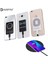 Qi Kablosuz Şarj Alıcısı Desteği Mikro USB Tip C Hızlı Kablosuz Şarj Adaptörü iPhone Android Için Kablosuz Şarj Pedi Dock (Yurt Dışından) 2