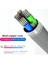 Parlayan Kablo Cep Telefonu Şarj Kabloları LED Işık Mikro USB C Tipi Şarj Cihazı Samsung Xiaomi iPhone Şarj Kablosu Kablosu (Yurt Dışından) 2