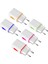 Ab/abd Plug USB Telefon Şarj Cihazı USB Duvar Şarj Cihazı Samsung Için Xiaomi Cep Telefonu Çift Bağlantı Noktası 1.2A Çıkış Seyahat Fişi Güç Adaptörü (Yurt Dışından) 3