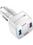 Çift USB C Araç Şarj Cihazı Hızlı Şarj USB Tip C Hızlı Şarj Cihazı Pd Qc3.0 iphone Samsung Xiaomi Araç Telefonu Şarj Adaptörü Kablosu (Yurt Dışından) 3
