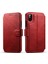 iPhone x Için Standlı ve Kart Düzenleyicili Dana Derisi Desenli Pu Deri Kılıf (Yurt Dışından) 4