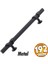 Burç Kulp Mobilya Mutfak Dolabı Çekmece Dolap Kulpları Kapak Kulpu Kulbu Siyah 192 mm Metal 1
