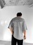 Oversize Bisiklet Yaka T-Shirt Gri 2