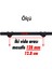 Burç Kulp Mobilya Mutfak Dolabı Çekmece Dolap Kulpları Kapak Kulpu Kulbu Siyah 128 mm Metal 4