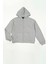 Oversize Fermuarlı Cepli Gri Sweatshirt 1