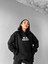 Oversize Mouse Baskılı Hoodie Siyah 3
