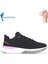 1824-MANAUS Anatomik Tabanlı Sneakers Ayakkabı - NKT01824-SIYAH Pembe-36 2