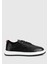 Siyah Deri Erkek Sneaker 1