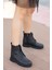 Kadın Siyah Günlük Rahat Soğuk ve Su Geçirmez Sağlam Kaymaz Taban Kadın Bot 3