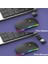 Siyah Rgb Şarjlı Kablosuz 1600DPI Işıklı Kablosuz Mouse Bwm6 3