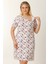 Hamile Emzirme Geceliği Kısa Kollu Puantiyeli Beyaz 1